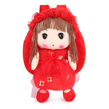 Fashion First Cartoon School Bags for Girls Backpacks Flower Fairy Children's Baby Backpack