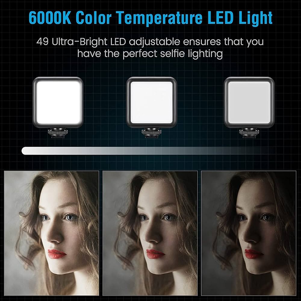 AY-49 Video Making Kit Wireless Remote Control Vlogging Tripod Microphone, Led Light, Mobile Holder All-In-One in