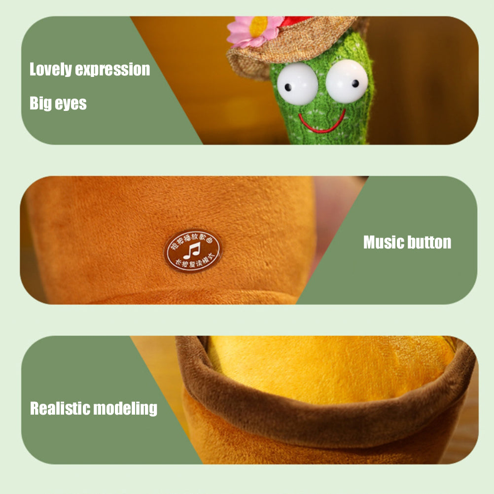 Cute Dancing and Talking Cactus Toy