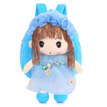 Fashion First Cartoon School Bags for Girls Backpacks Flower Fairy Children's Baby Backpack