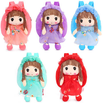 Fashion First Cartoon School Bags for Girls Backpacks Flower Fairy Children's Baby Backpack