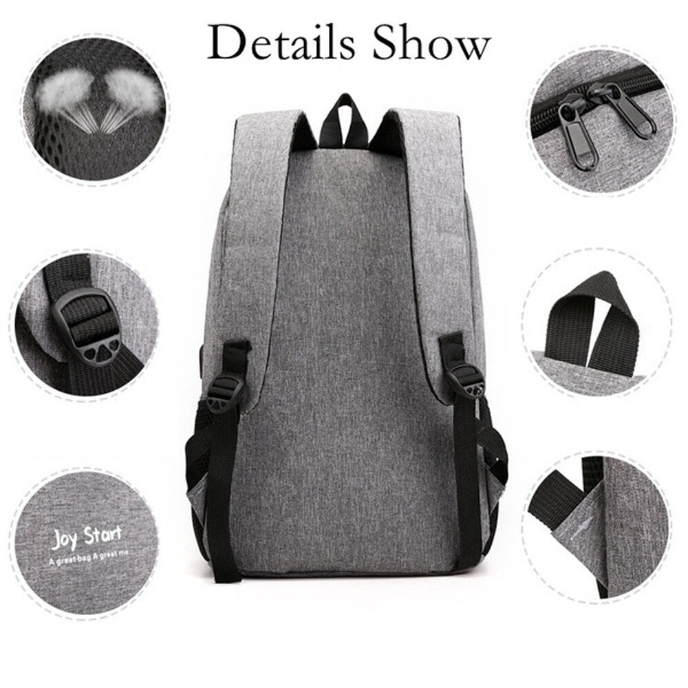 Fashion FIRST JOY STAR business Laptop Backpack With USB Charging Port Unisex Business Travel Backpack School Bag