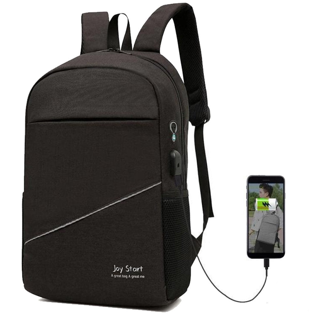 Fashion FIRST JOY STAR business Laptop Backpack With USB Charging Port Unisex Business Travel Backpack School Bag